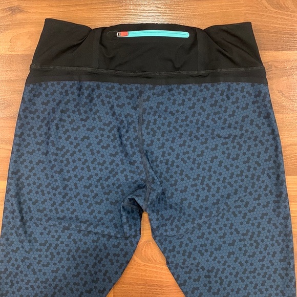 Sweaty Betty High Rise Honeycomb Navy Leggings - Picture 15 of 15
